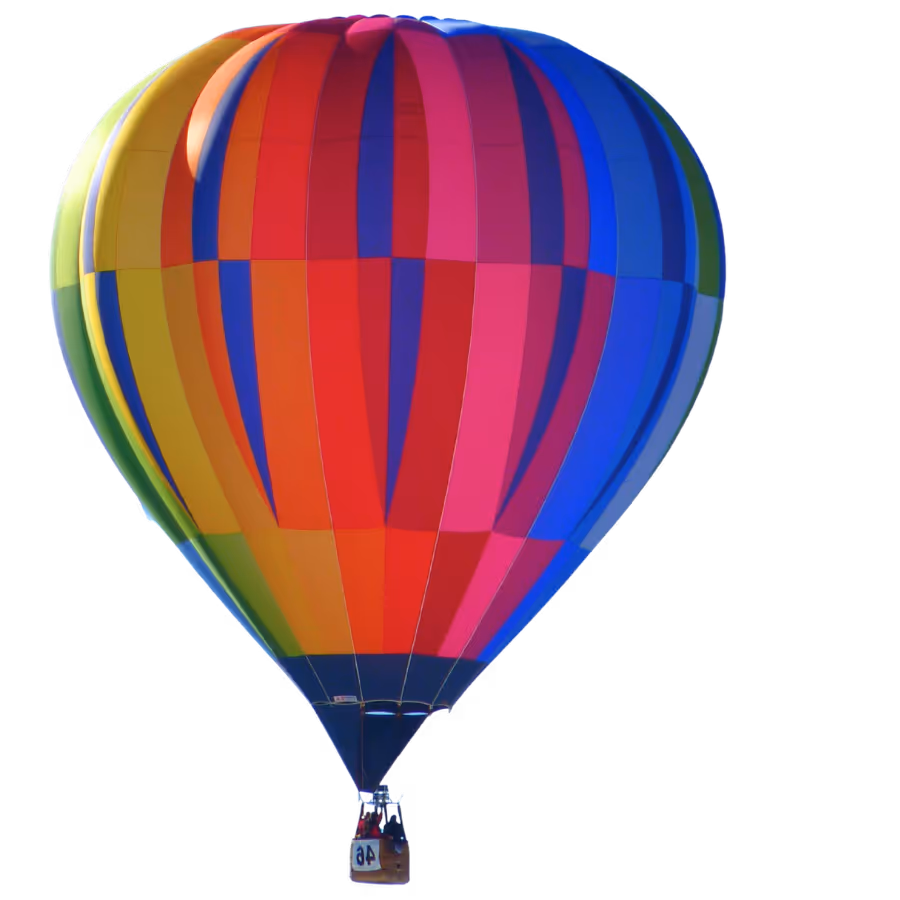 Kleurrijke luchtballon als symbool voor de groeiboost die Welvaart bedrijven geeft.