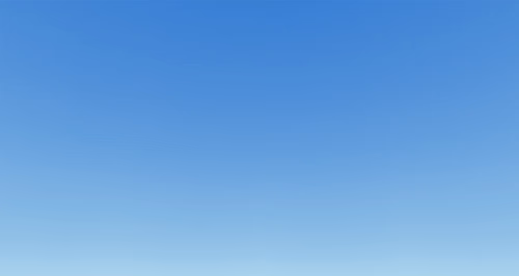 Un ciel bleu.